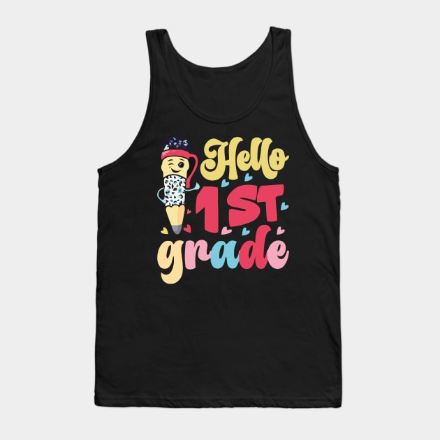 1nd Grade Second Happy First Day of school Tank Top by rhazi mode plagget